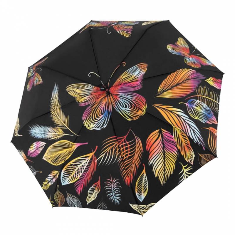 Umbrele de ploaie, deosebite, multicolore, pentru femei, rezistente la vant