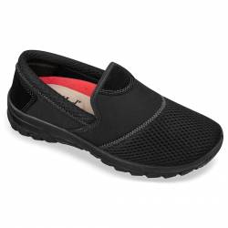 Pantofi  sport stretch negri femei OrtoMed 4001-T21