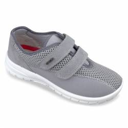 Pantofi sport stretch gri pentru femei OrtoMed 4009-T84 gri