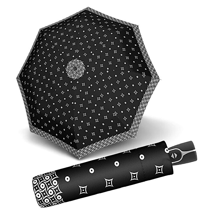 Umbrele de ploaie Doppler Fiber Magic Black and White